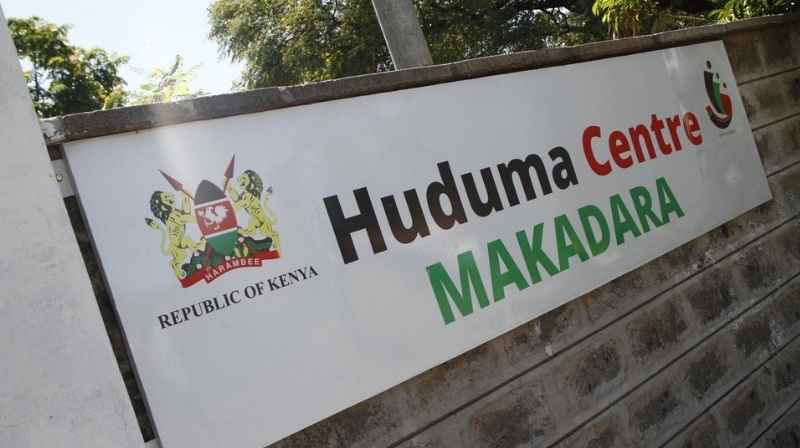 Huduma Centre Makadara entrance near Jogoo Road in Nairobi