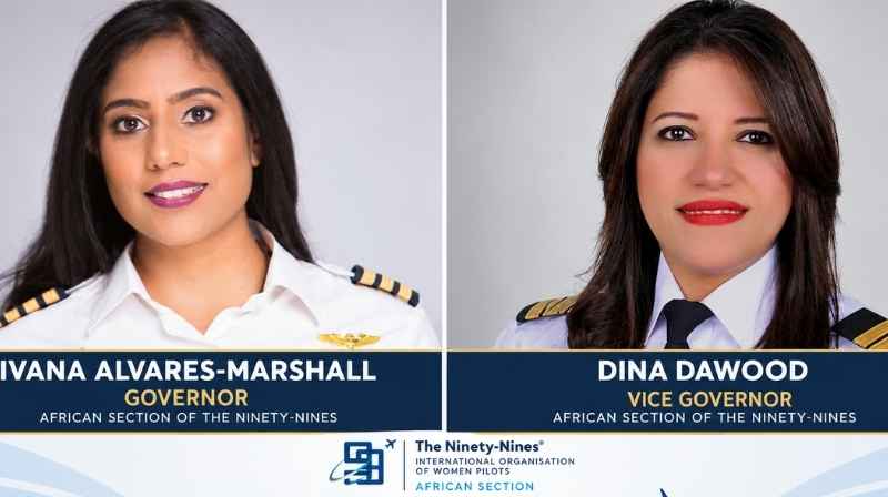 African Section 99s Governor Ivana Alvares-Marshall and Vice Governor Dina Dawood