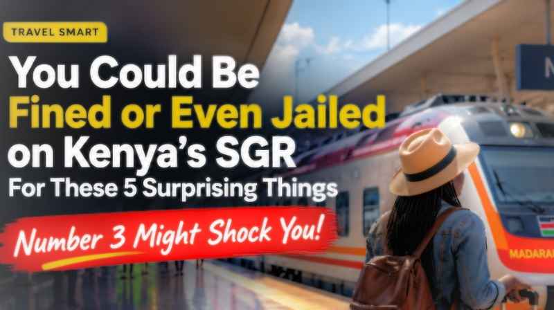 5 Surprising SGR Passenger Rules in Kenya Madaraka Express SGR passenger train in Kenya
